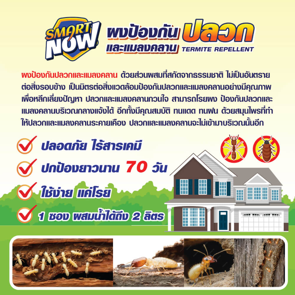 ผงกำจัดปลวกและแมลงคลาน SMARTNOW 100 กรัม_2