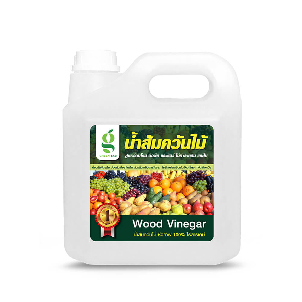 น้ำส้มควันไม้กำจัดแมลง GREEN LAB ขนาด 1 ลิตร_0