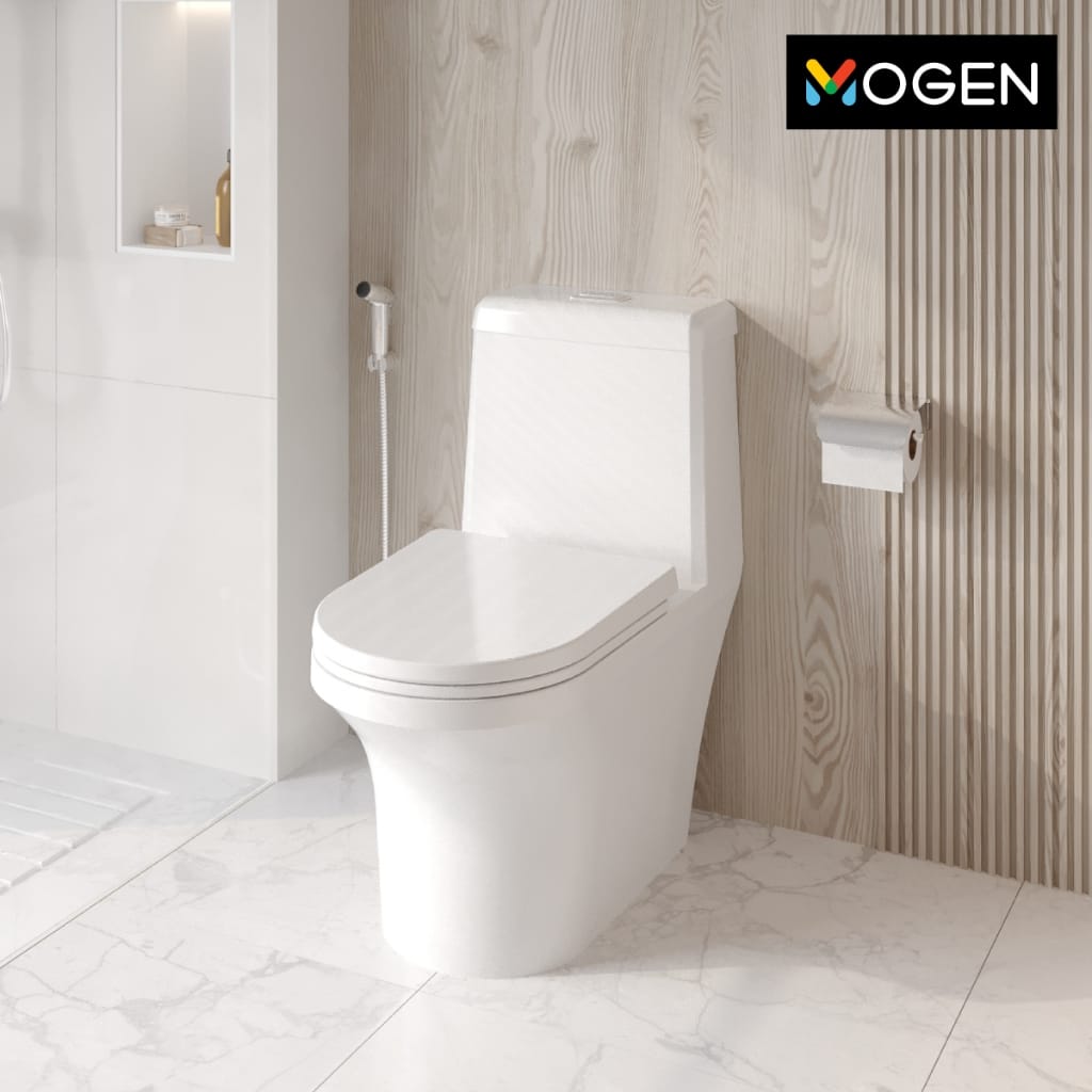 สุขภัณฑ์ชิ้นเดียว MOGEN รุ่น MO69(ECO) ฝา SLOW สีขาว_9