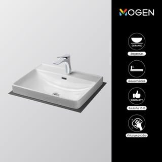 อ่างล้างหน้า ชนิดวางบนเคาน์เตอร์ MOGEN MA433  สีขาว_8