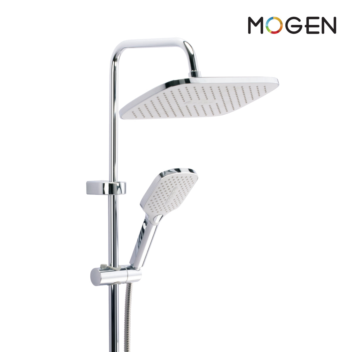 ชุดฝักบัว RAIN SHOWER พร้อมชั้นวางของอเนกประสงค์สีขาว MOGEN SWR07C_7
