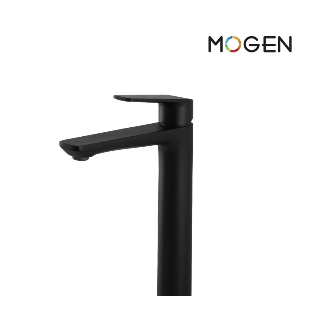 ก๊อกเดี่ยว อ่างล้างหน้า ทรงสูง MOGEN FCA70C#BL​ สีดำ_4
