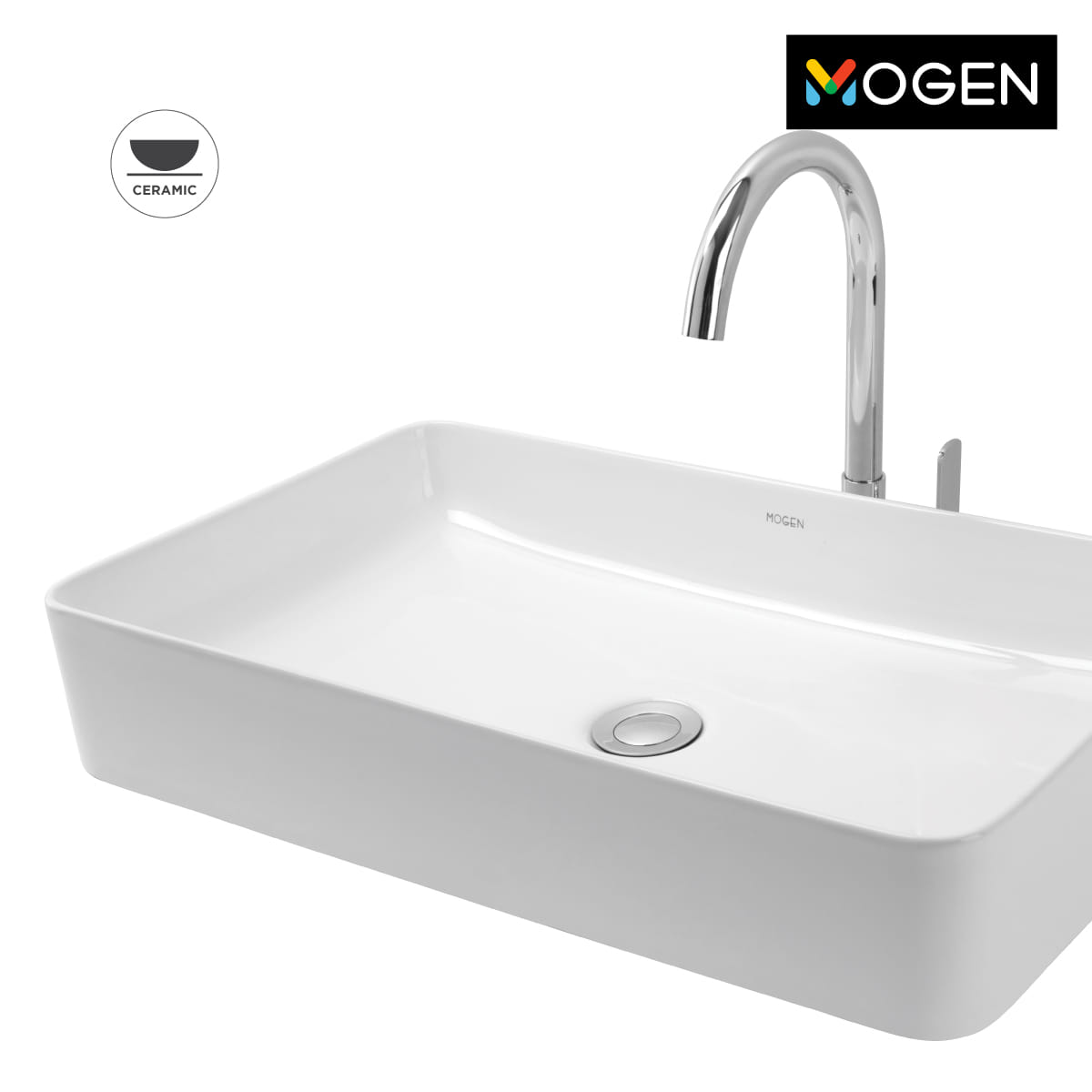 อ่างล้างหน้า ชนิดวางบนเคาน์เตอร์ MOGEN MA523 สีขาว_6