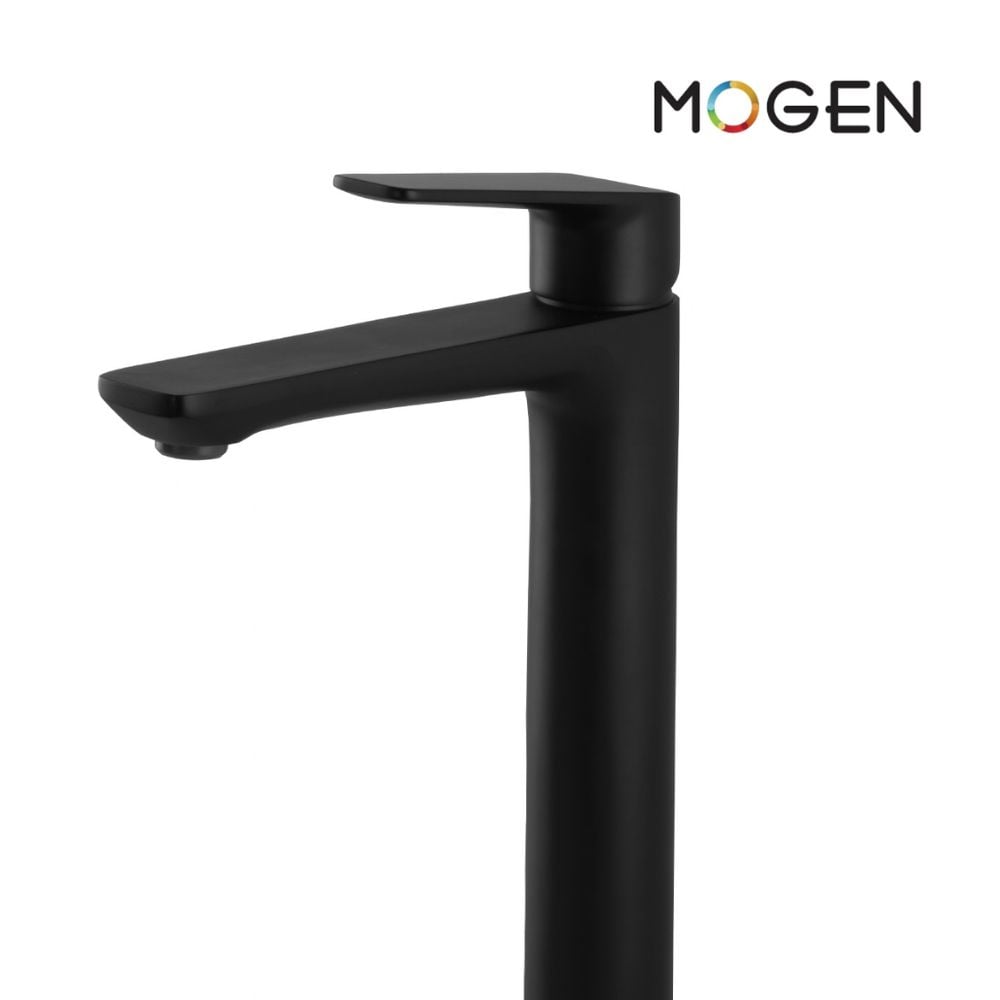 ก๊อกผสมอ่างล้างหน้า ทรงสูง​ MOGEN FCA70M#BL​ สีดำ_2