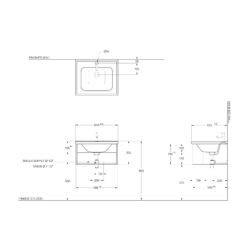 อ่างล้างหน้าพร้อมตู้กันน้ำ 100% MOGEN รุ่น LFU84060P27-N(SP1)  60 ซม._6