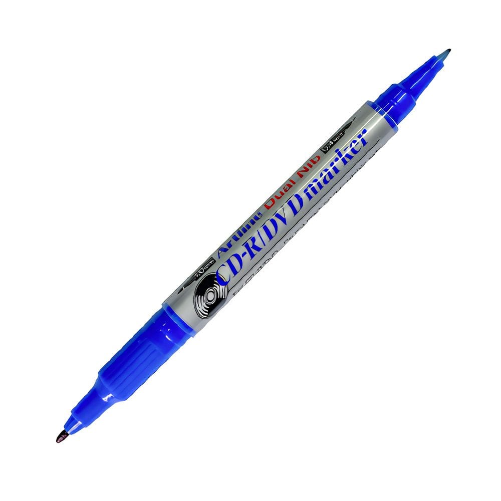 ปากกาเคมี ARTLINE EK-841T หัวปากกา 2 หัว ขนาด 0.4 - 1.0 มม. สีน้ำเงิน_0