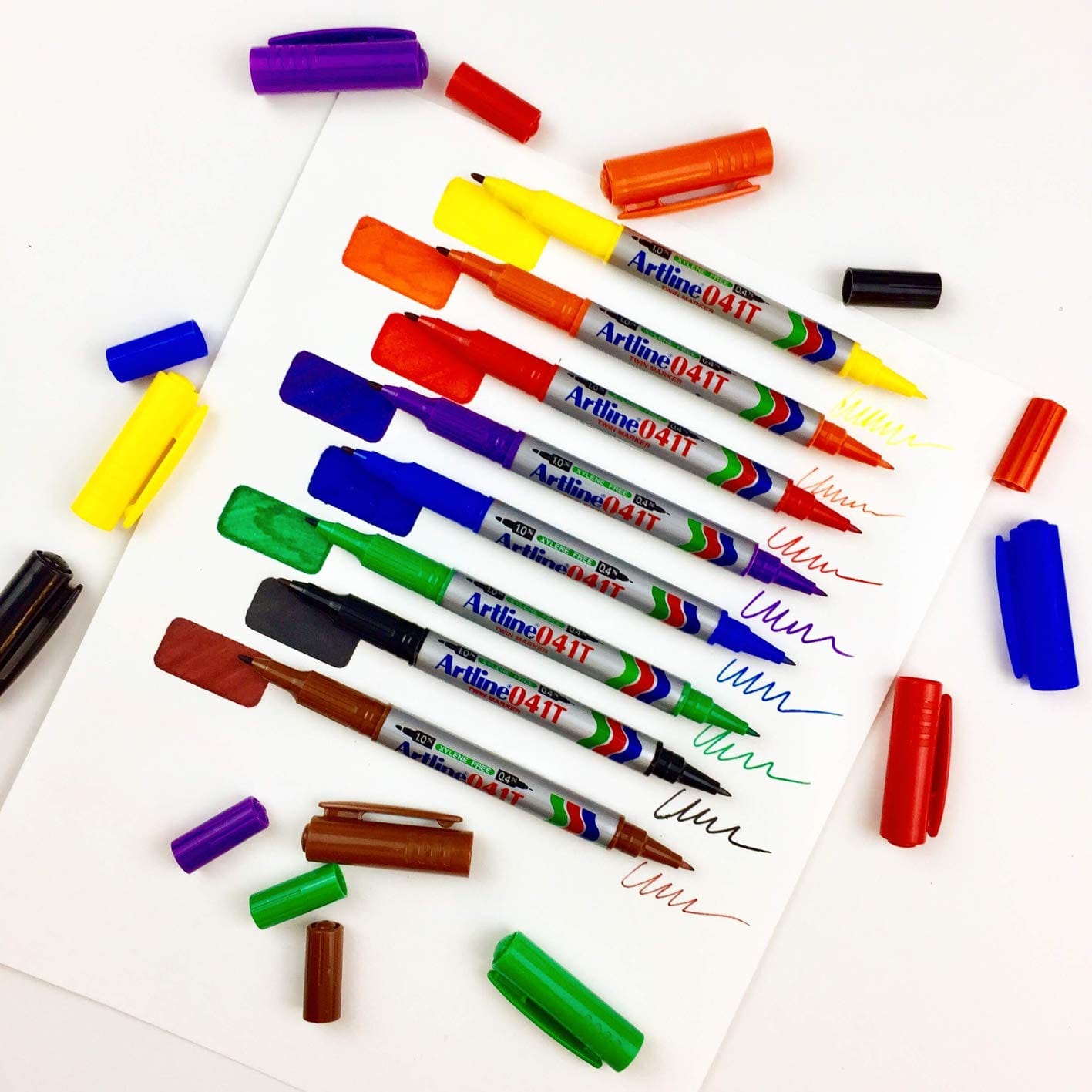 ปากกาเคมี ARTLINE EK-041T หัวปากกา 2 หัว ขนาด 0.4 - 0.1 มม. สีน้ำเงิน_3