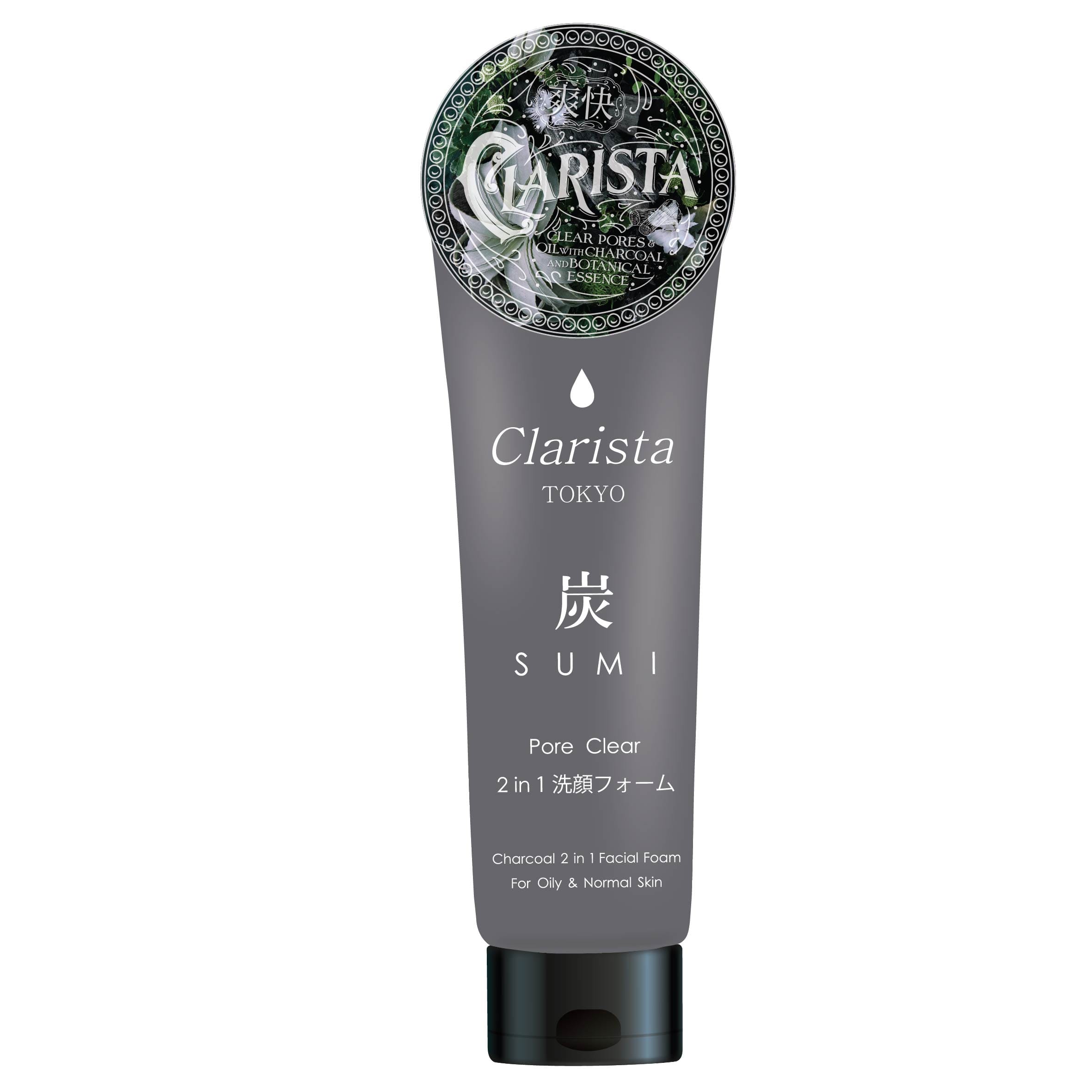 โฟมล้างหน้า CLARISTA โตเกียว ชาร์โคล 2 อิน 1  160 กรัม_0