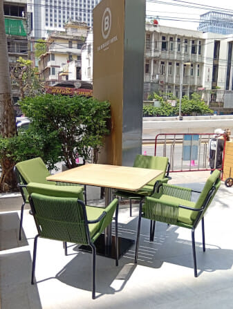 เก้าอี้กลางแจ้ง CHANN RP002 59*59*80*SH47 สี ดำ_4