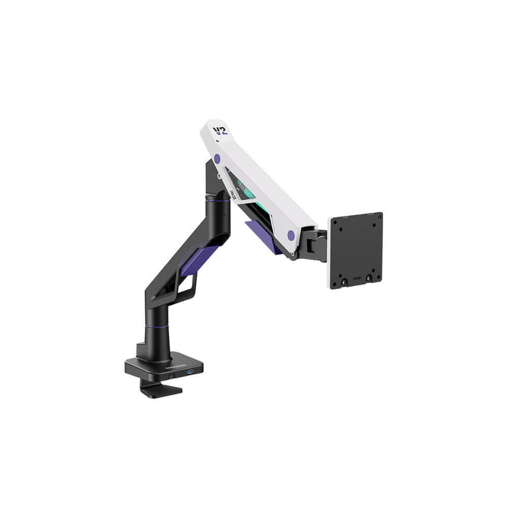 แขนจับจอ ERGONOZ รุ่น TRAZER V.2 แขนเดี่ยว สำหรับหน้าจอ 24 - 57 นิ้ว สีดำด้าน, ขาวด้าน และม่วง (EGN-TRAZERV2-S)