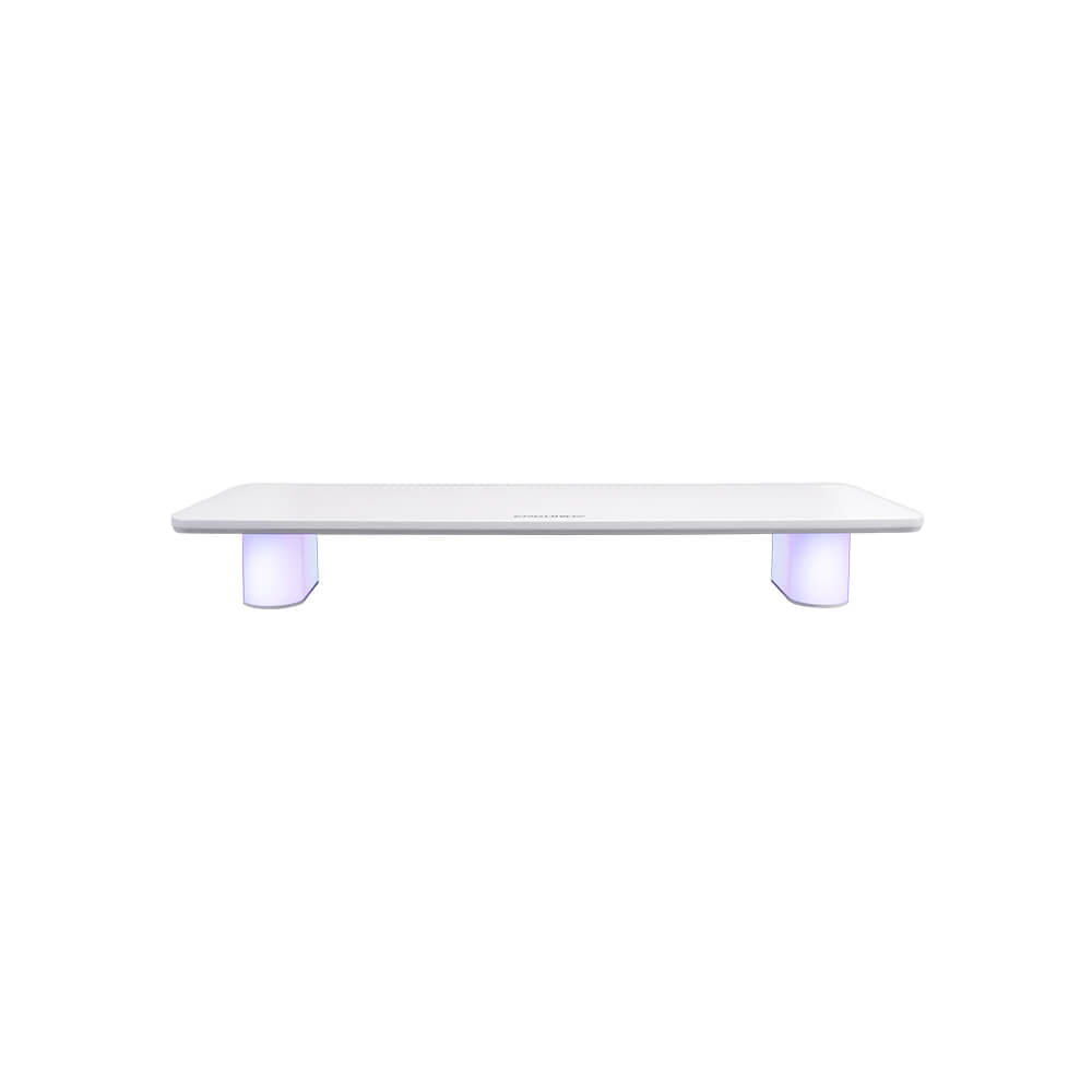 แท่นวางจอ ERGONOZ EGN-LUMINAR-80-W กว้าง 80 ซม., สีขาว (LEVATOR LUMINAR MONITOR RISER มีไฟ RGB)_0