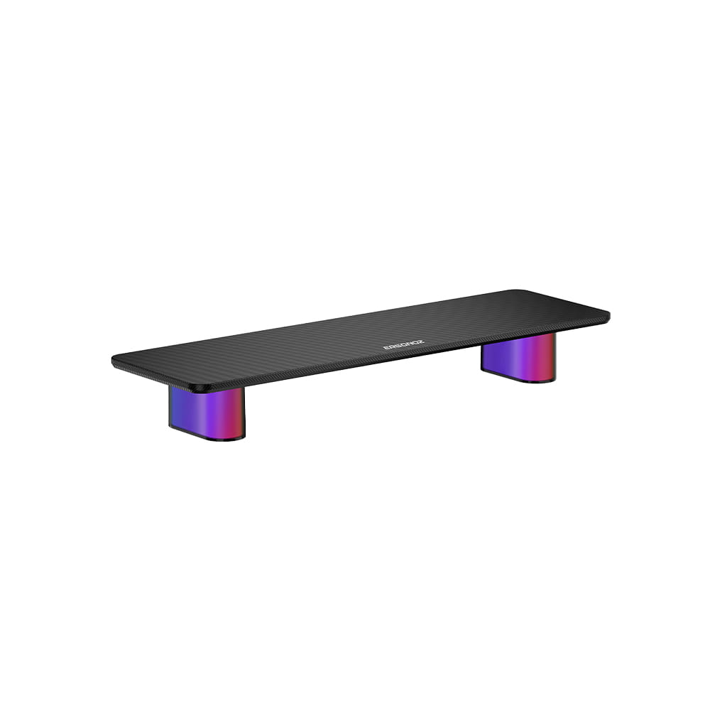 แท่นวางจอ ERGONOZ EGN-LUMINAR-80-B กว้าง 80 ซม., สีดำ (LEVATOR LUMINAR MONITOR RISER มีไฟ RGB)