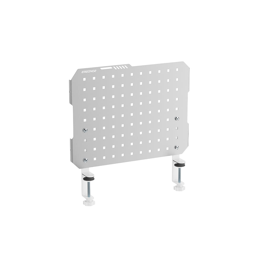 แผงบอร์ดสำหรับแขวนอุปกรณ์ ERGONOZ EGN-PANEL03-G-EX, สีเทา (แผงบอร์ดแบบหนีบขอบโต๊ะ)