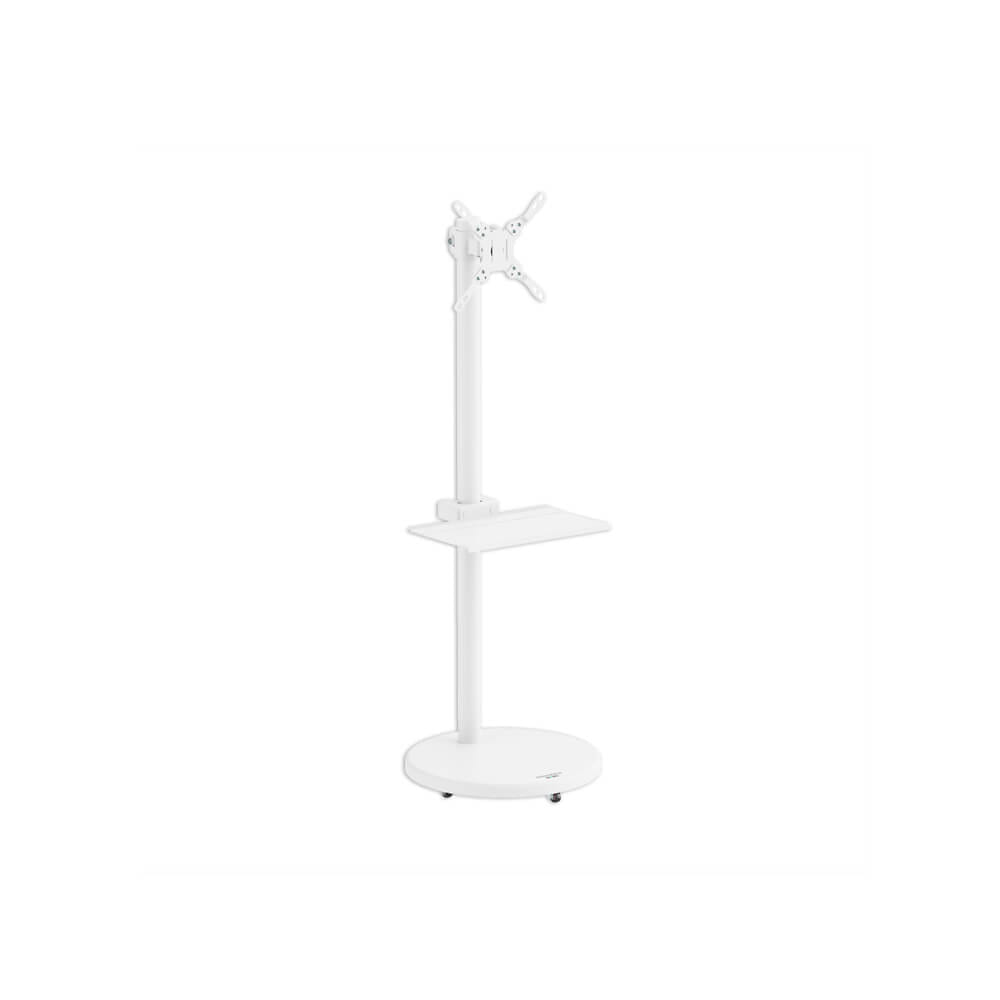 ขาตั้งจอทีวีปรับระดับ มีล้อเลื่อน ERGONOZ EGN-MOBIL01-W, สีขาว_1