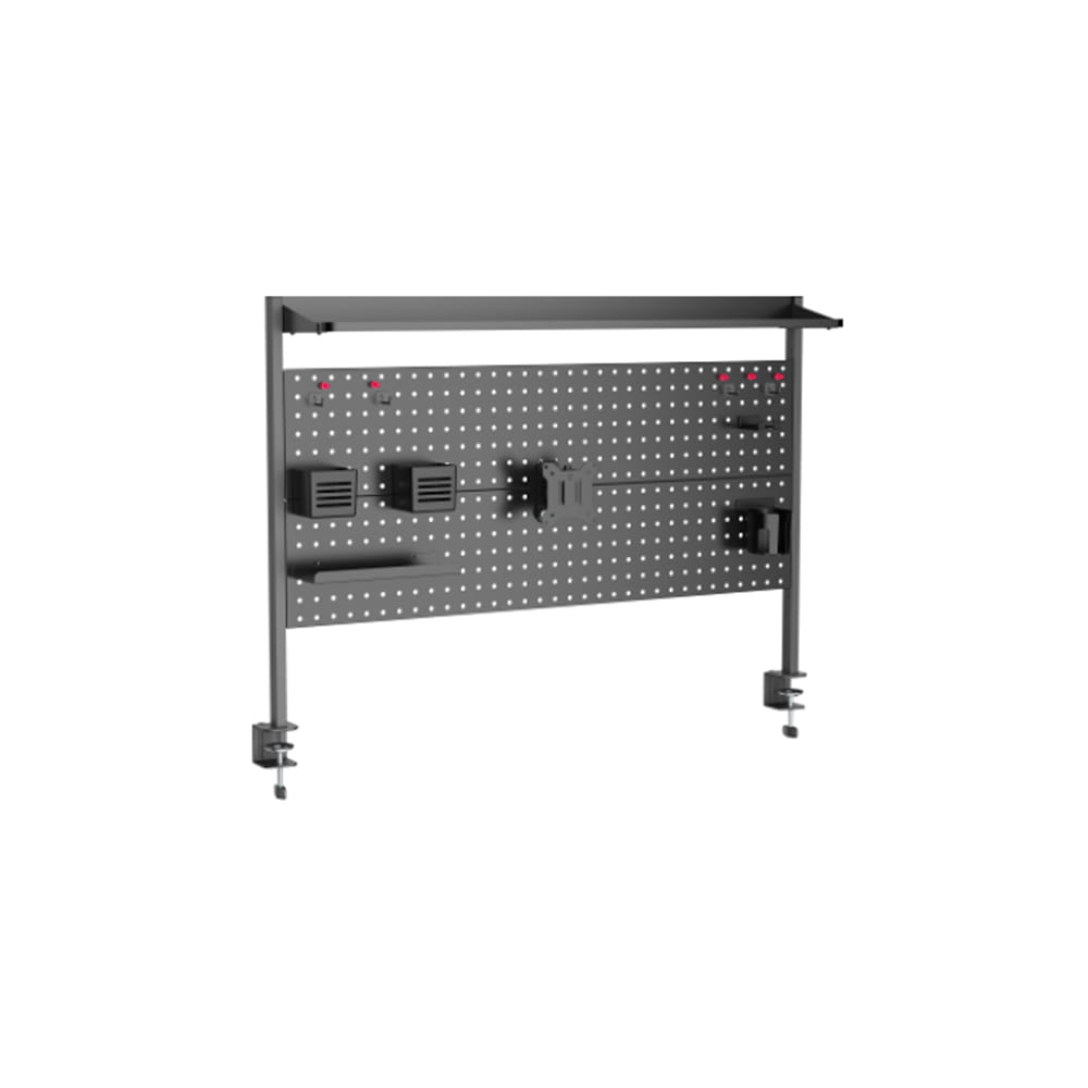 แผงบอร์ดสำหรับแขวนอุปกรณ์  ERGONOZ EGN-PANEL02-120-B, สีดำ (แผงจัดระเบียบพร้อมแขนจับจอมอนิเตอร์ 02)_1