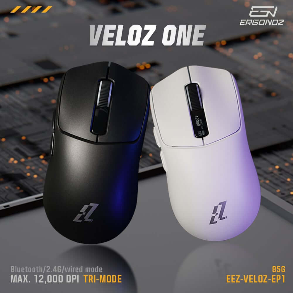 เมาส์เกมมิ่งไร้สาย, ERGONOZ EZ-VELOZ-EP1-B, สีดำ (EZZENTIAL GAMING MOUSE VELOZ ONE)