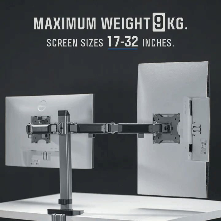 แขนจับจอ ERGONOZ รุ่น FULL MOTION ARM แขนคู่ สำหรับหน้าจอ 17 - 32 นิ้ว สีเทาเข้ม (EGN-FMAV2-D)_3