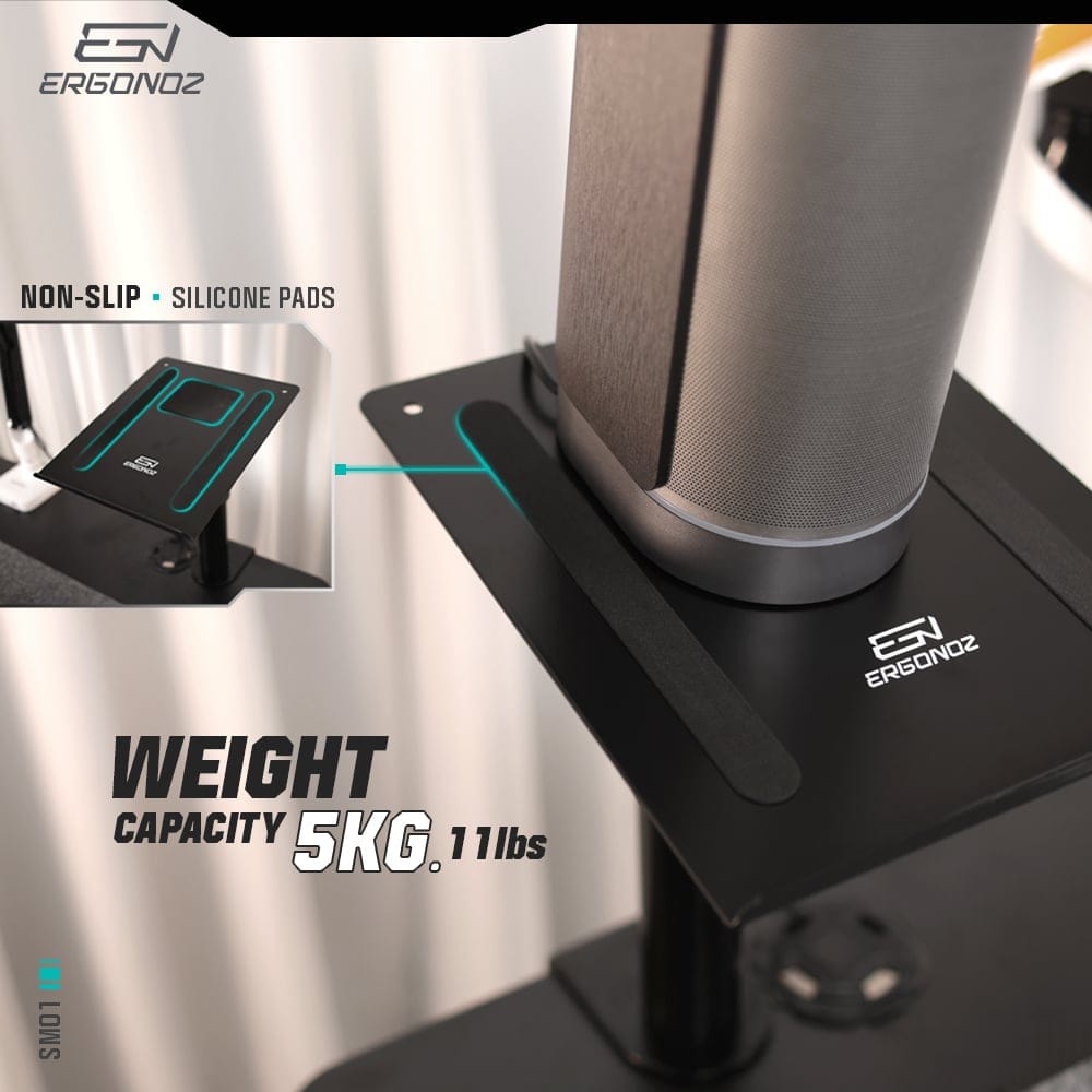 ขาตั้งลำโพง ERGONOZ EGN-SM01, สีดำ (VIBE STAND 01)_3