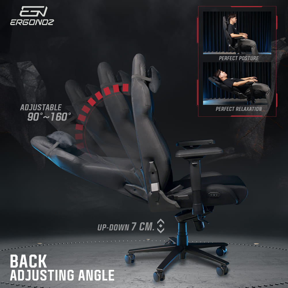 เก้าอี้เกมมิ่ง ERGONOZ EGN-INTEGRA-PLUS-B สีดำ (INTEGRA PLUS GAMING CHAIR)_4
