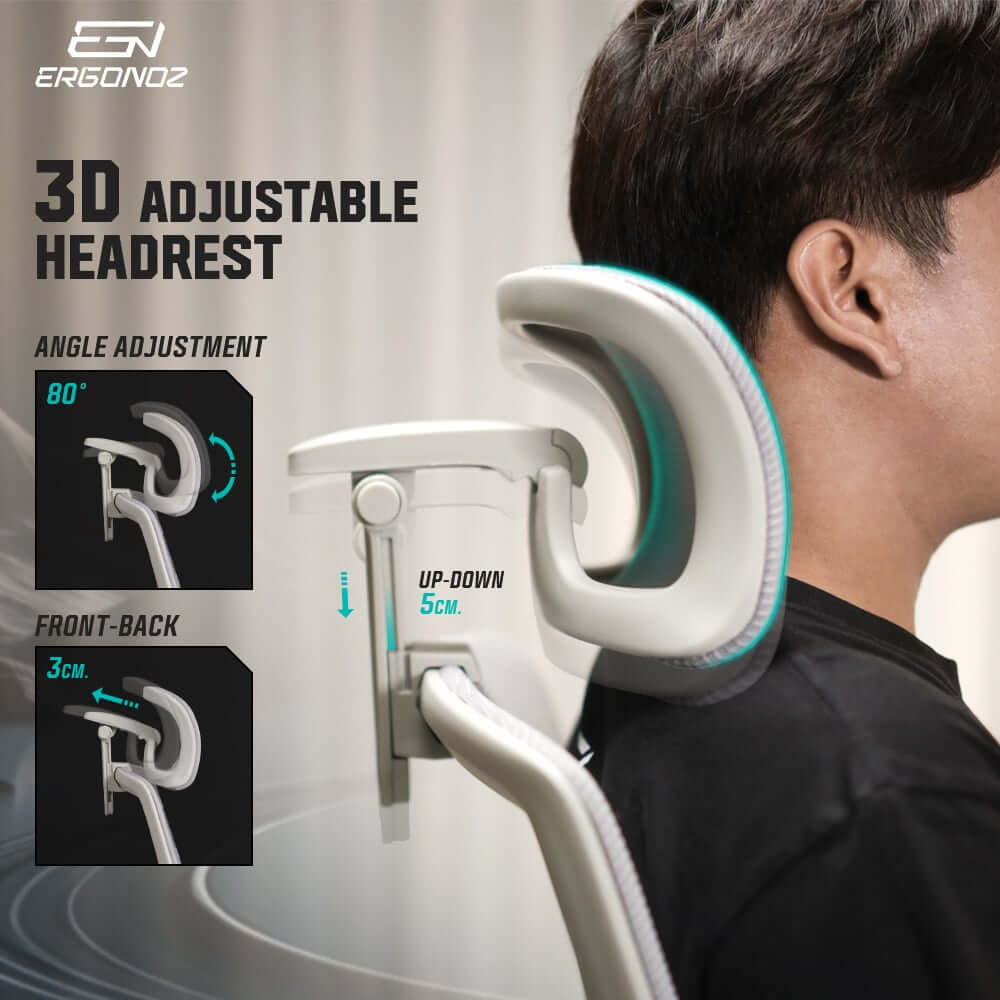 เก้าอี้ทำงาน เก้าอี้สุขภาพ ERGONOZ EGN-UNO-B สีดำ (UNO ERGONOMIC CHAIR)_5