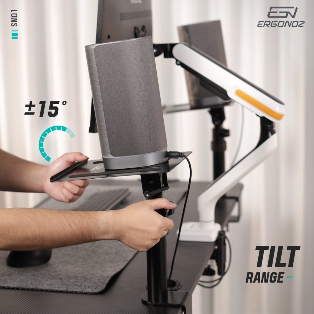 ขาตั้งลำโพง ERGONOZ EGN-SM01, สีดำ (VIBE STAND 01)_6