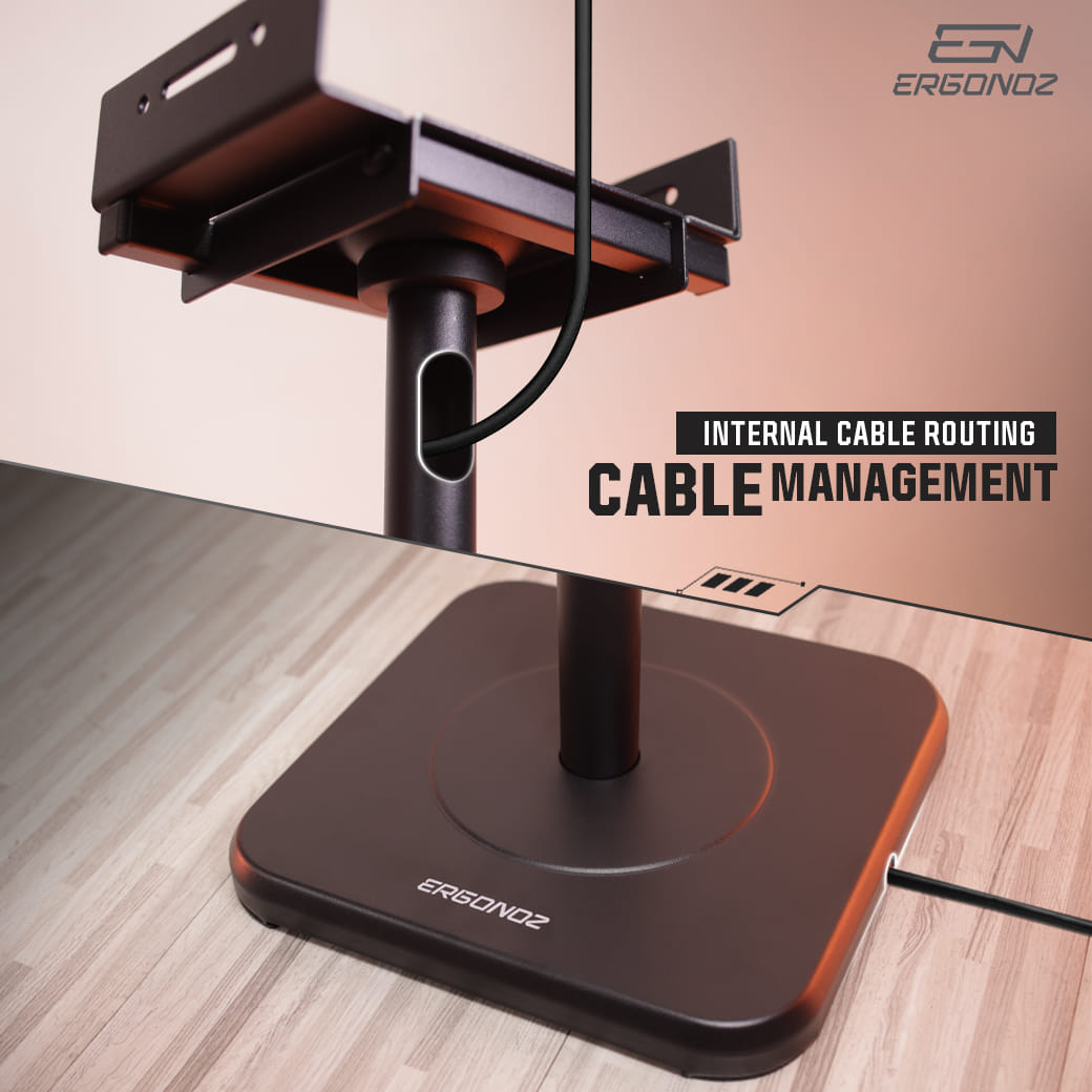 ขาตั้งลำโพง ERGONOZ EGN-SM04-B 1 คู่, สีดำ (VIBE STAND 04)_6