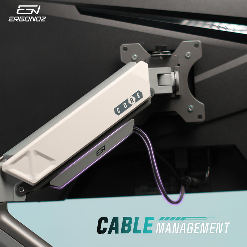 แขนจับจอ ERGONOZ รุ่น CORE แขนคู่ สำหรับหน้าจอ 17 - 32 นิ้ว สีเทาเข้มและขาว (EGN-CORE-D-G)_7