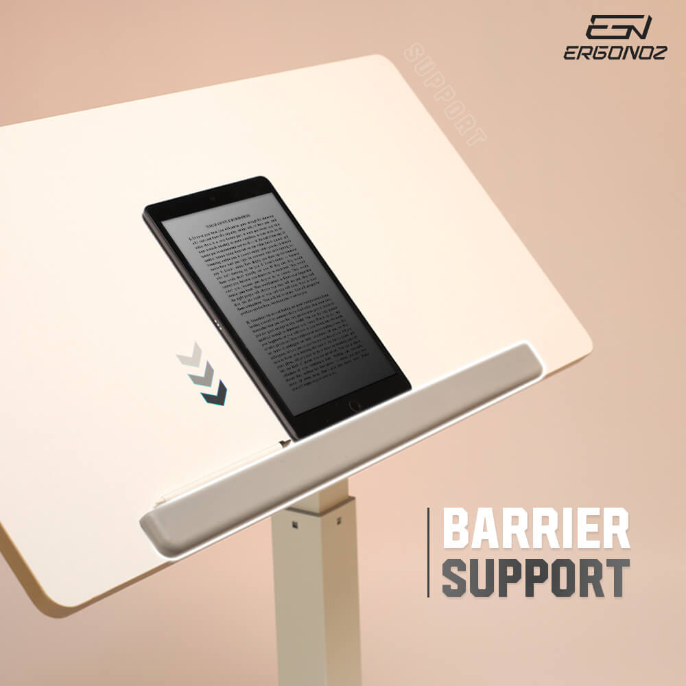 โต๊ะทำงานปรับระดับ มีล้อเลื่อน ERGONOZ EGN-STA04-W, สีขาว (STANDING LAPTOP DESK)_7