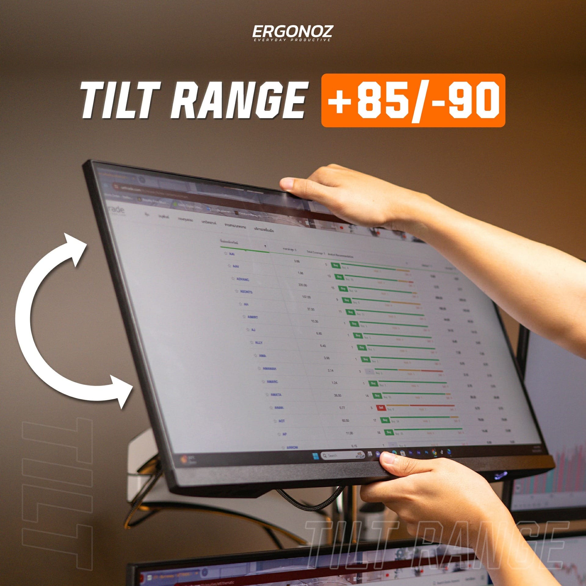แขนจับจอ ERGONOZ รุ่น METALIC 02 DIY SET02 แขนเดี่ยว สำหรับหน้าจอ 15 - 27 นิ้ว จำนวน 4 จอ สีขาว (EGN-02-SET02-W)