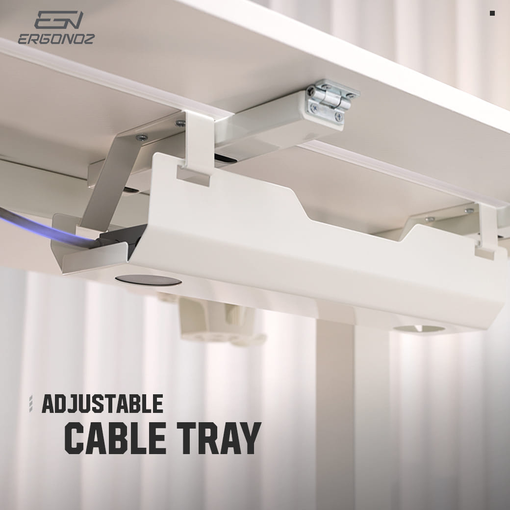 โต๊ะปรับระดับไฟฟ้า ERGONOZ EGN-ELSTA02-14070-W, สีขาว (INTEGRA ELECTRIC STANDING DESK)_8