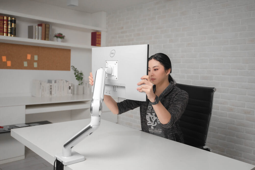 แขนจับจอ ERGONOZ รุ่น ASTRO แขนเดี่ยว สำหรับหน้าจอ 13 - 35 นิ้ว สีขาว (EGN-ASTRO-S-W)_9