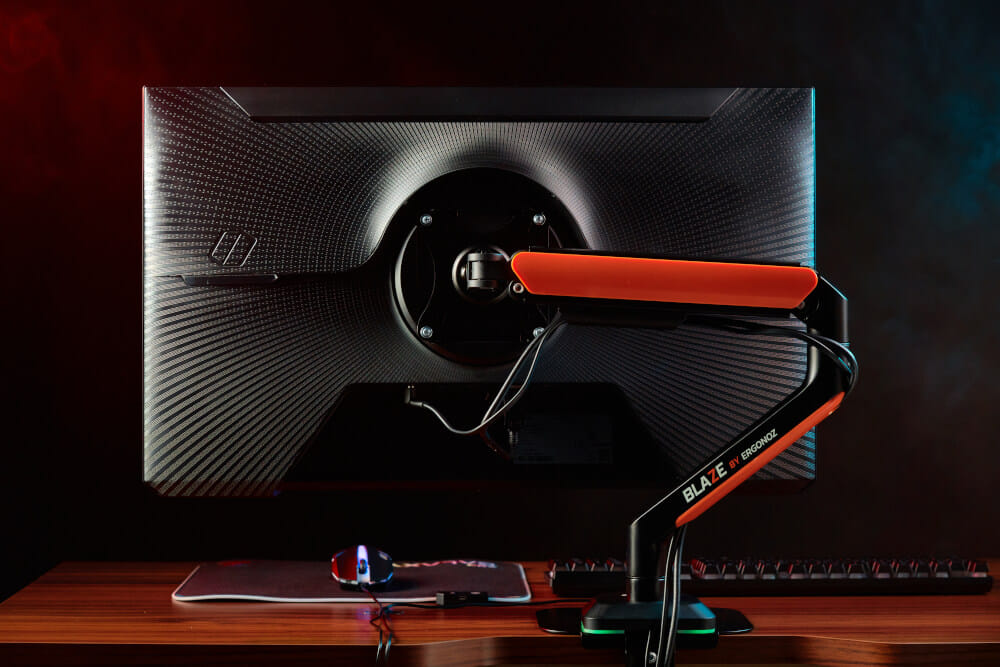 แขนจับจอ ERGONOZ รุ่น BLAZE แขนเดี่ยว สำหรับหน้าจอ 17 - 32 นิ้ว สีดำด้านและส้ม (EGN-BLAZE-S)_10