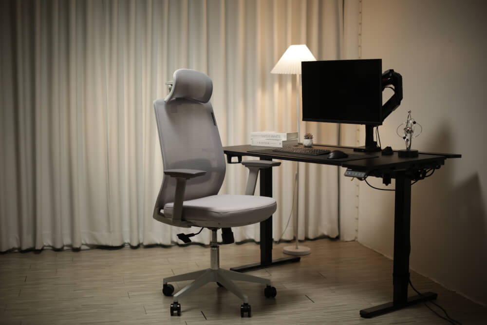 เก้าอี้ทำงาน เก้าอี้สุขภาพ ERGONOZ EGN-UNO-G สีเทา (UNO ERGONOMIC CHAIR)_9