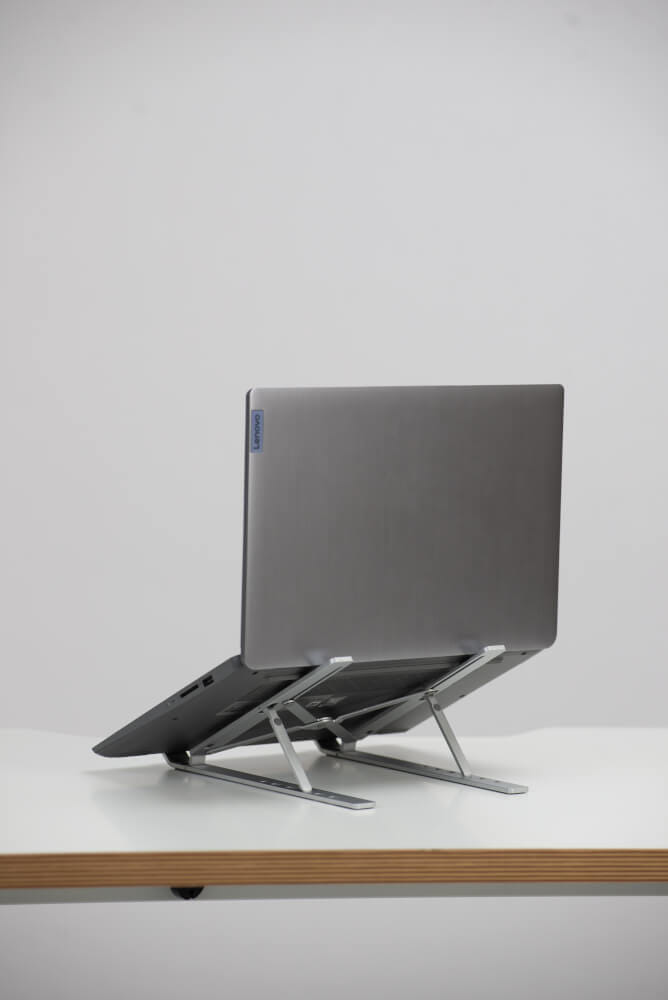 แท่นวางโน็ตบุ๊ค แท่นวางแล็ปท็อป ERGONOZ EGN-LEVATOR-LITE, สีเทา (LEVATOR LITE PORTABLE LAPTOP RISER)_9