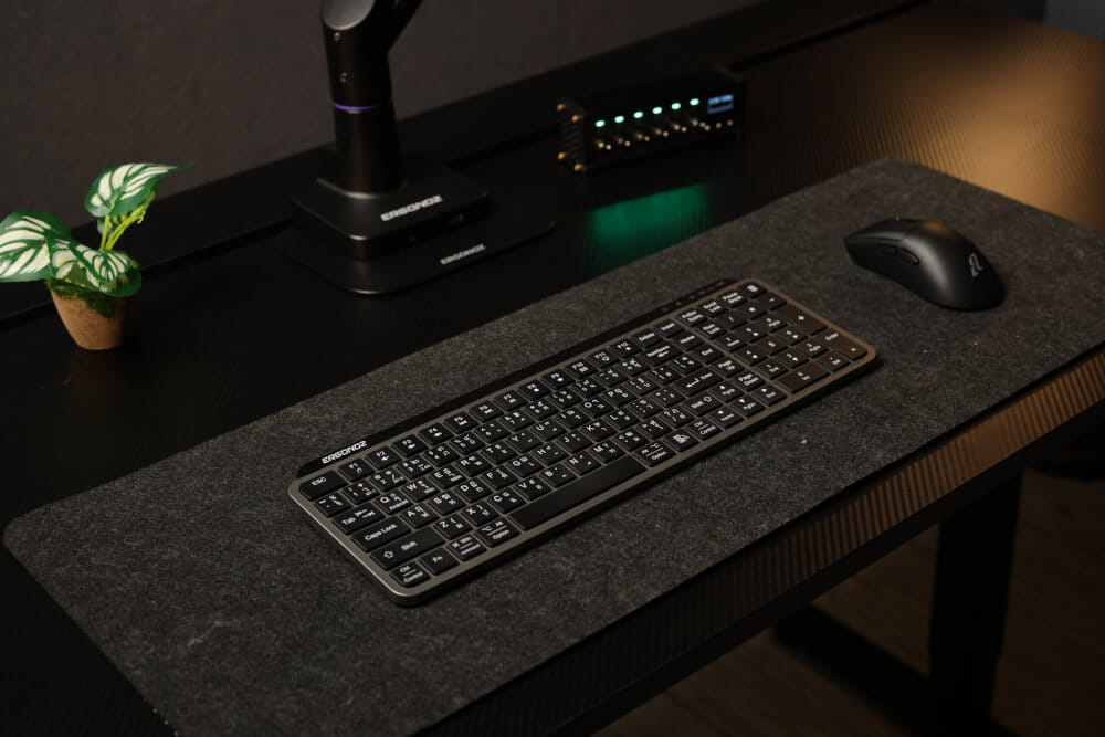 คีย์บอร์ดไร้สาย, ERGONOZ EGN-KB01, สีดำ (KEYBOARD 01 2 ระบบ รองรับทั้ง 2.4GHZ และ BLUETOOTH)_9