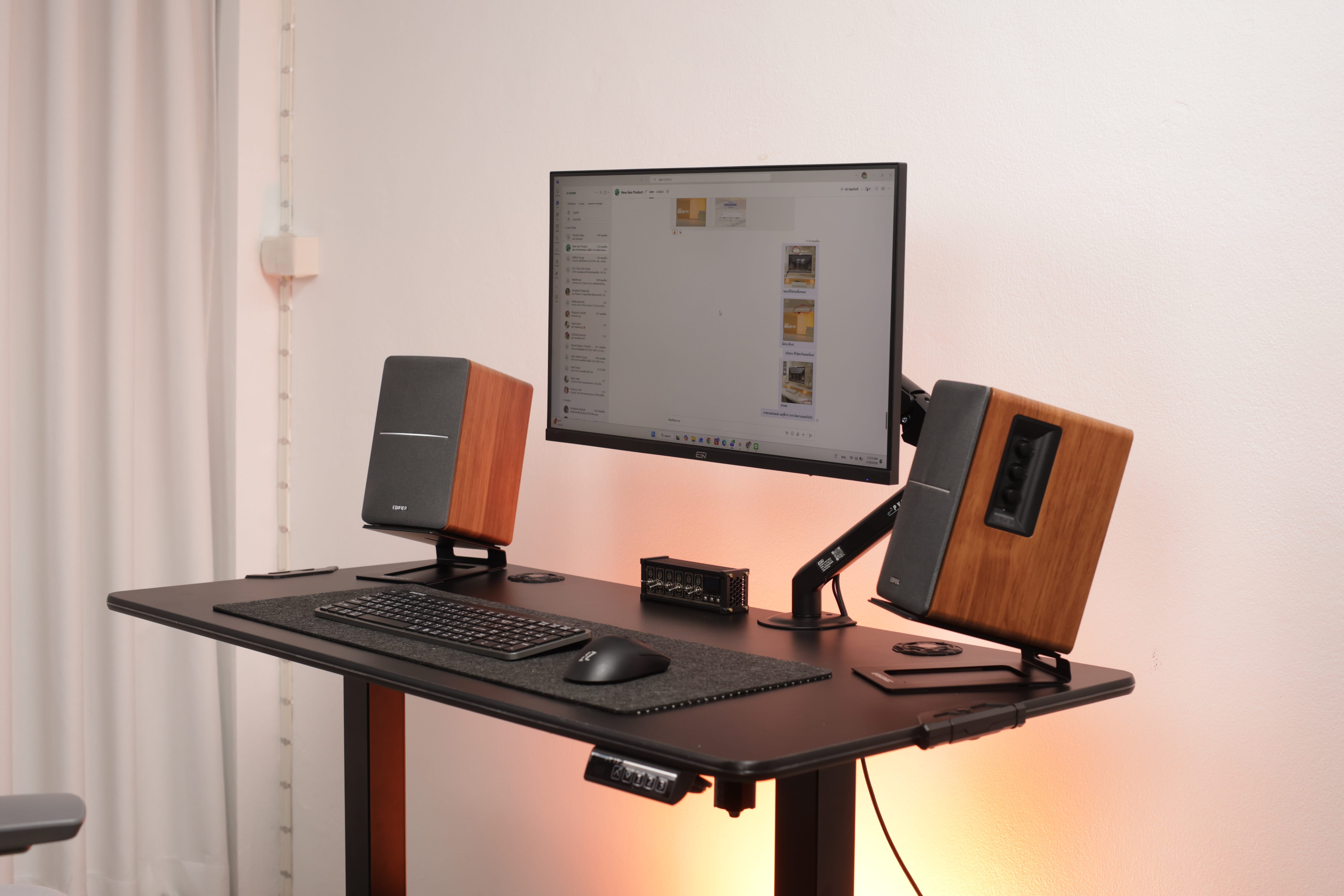 ขาตั้งลำโพง ERGONOZ EGN-SM02-B 1 คู่, สีดำ (VIBE STAND 02)_8