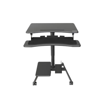 โต๊ะคอมพิวเตอร์ปรับระดับ มีล้อเลื่อน ERGONOZ EGN-STA02B, สีดำ (COMPUTER CART STANDING DESK)_0