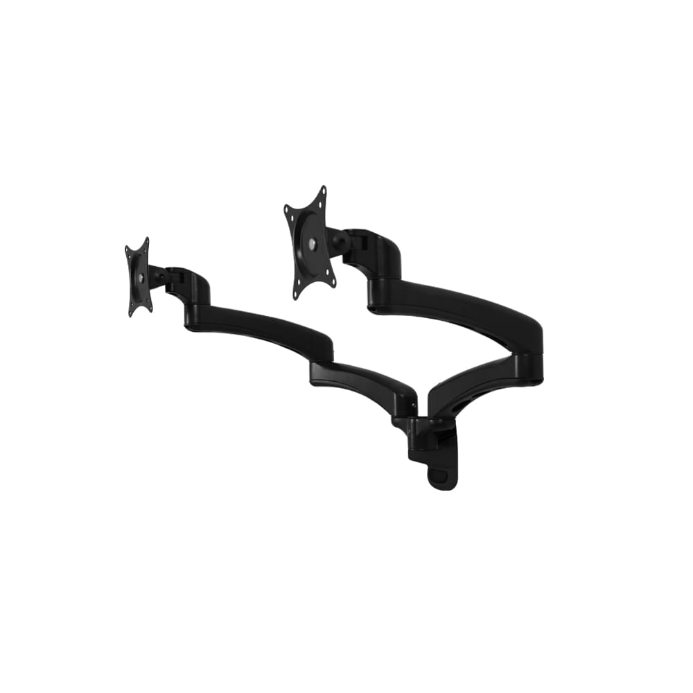 แขนจับจอ ERGONOZ รุ่น METALIC 02 WALL MOUNT SET12 แขนคู่ สำหรับหน้าจอ 15 - 27 นิ้ว สีดำ (EGN-02-SET12-B)_2