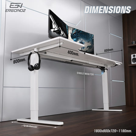 โต๊ะปรับระดับไฟฟ้า ERGONOZ EGN-ELSTA03-B, สีดำ (INTEGRA L-SHAPE ELECTRIC STANDING DESK)_3