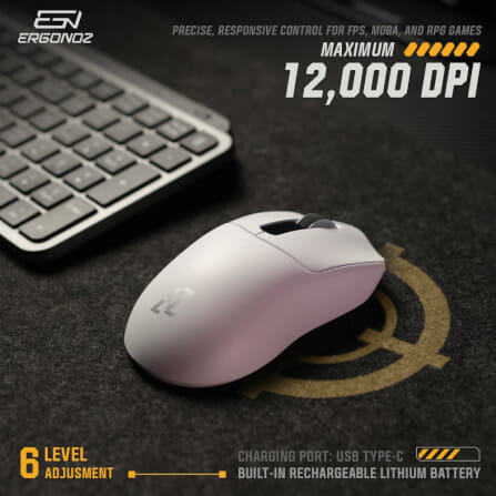 เมาส์เกมมิ่งไร้สาย, ERGONOZ EZ-VELOZ-EP1-B, สีดำ (EZZENTIAL GAMING MOUSE VELOZ ONE)_5