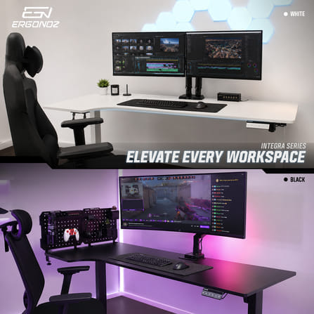 โต๊ะปรับระดับไฟฟ้า ERGONOZ EGN-ELSTA03-W, สีขาว (INTEGRA L-SHAPE ELECTRIC STANDING DESK)_7