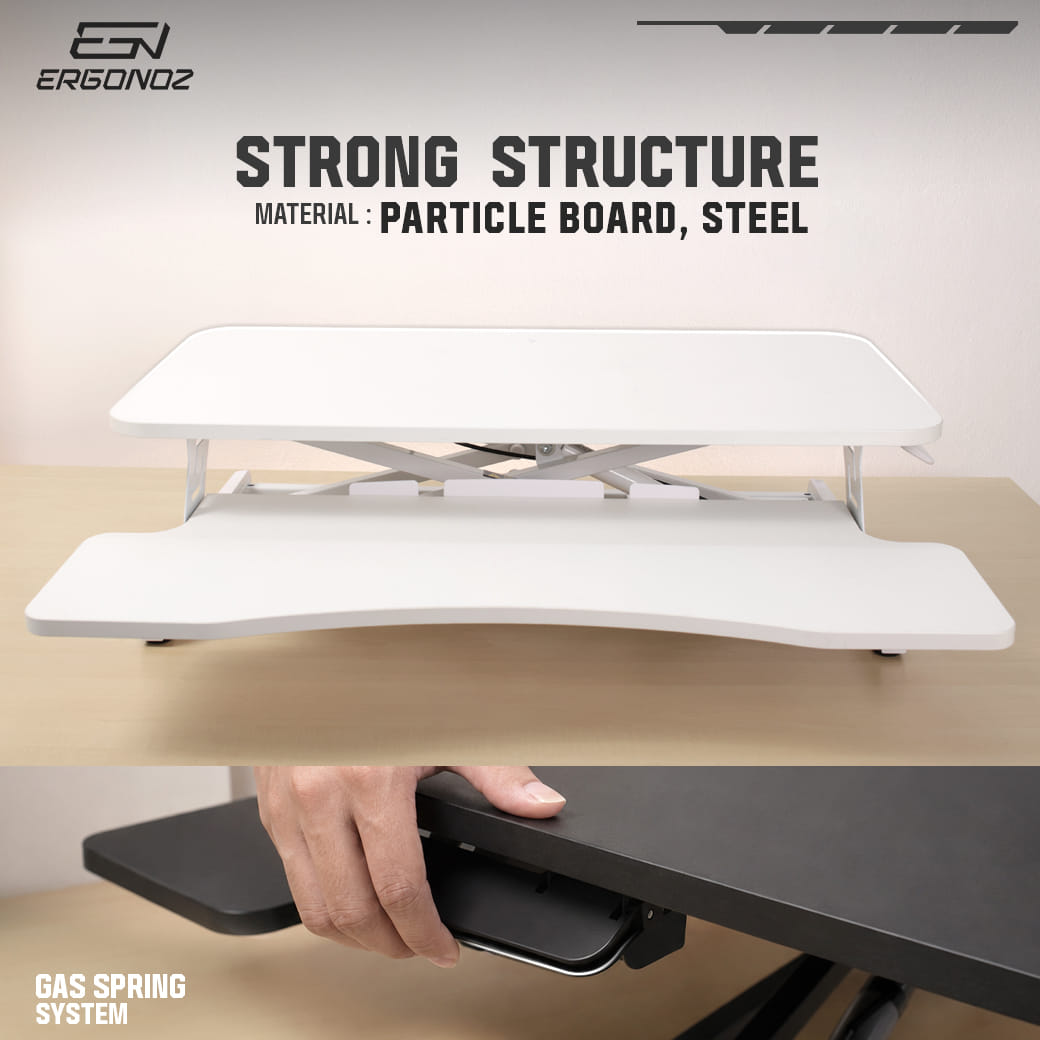 โต๊ะปรับระดับ ERGONOZ EGN-STA01V2-B สีดำ_6