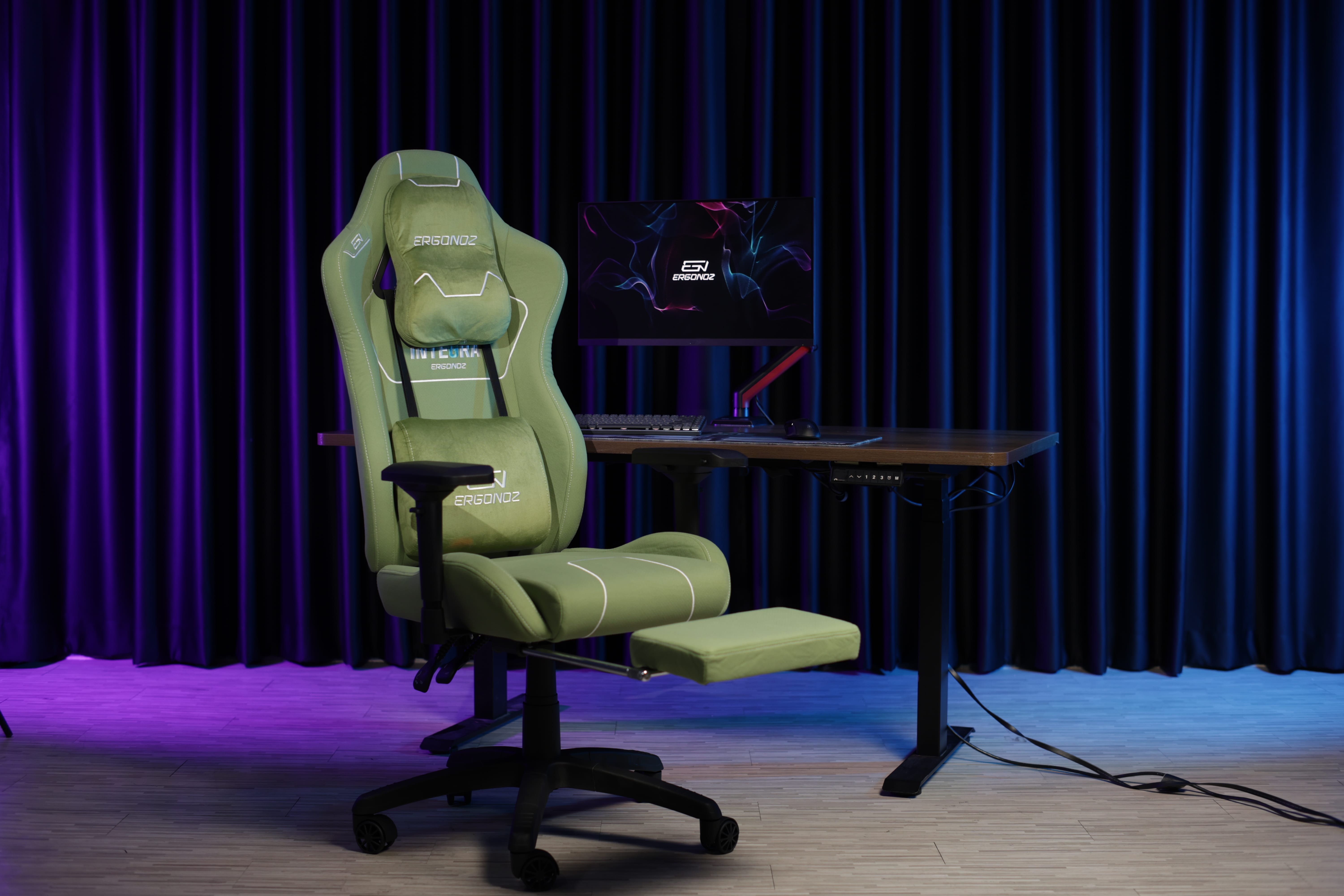 เก้าอี้เกมมิ่ง ERGONOZ EGN-INTEGRA-O สีเขียวมะกอก (INTEGRA GAMING CHAIR)_5