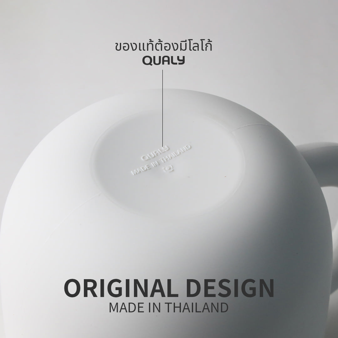 กล่องทิชชู่แบบม้วน QUALY ดีไซน์ ถ้วยกาแฟ สีขาว_6