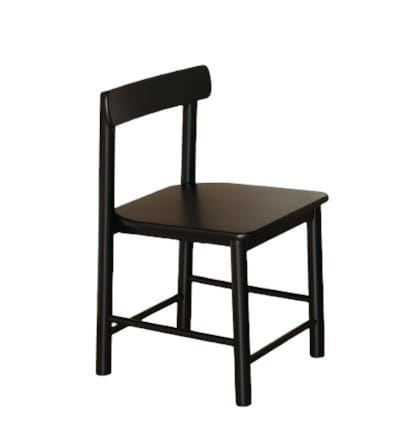 เก้าอี้ทานข้าวไม้ยางพาราแท้ MAAI DESIGN ISU CHAIR สีดำ_0