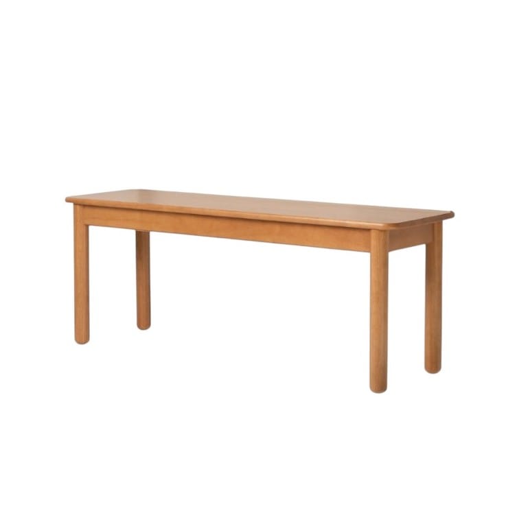 เก้าอี้ม้านั่งยาว/ม้านั่งไม้ยางพาราแท้ MAAI DESIGN ISSHO BENCH  120 CM. สีโอ๊ค_0