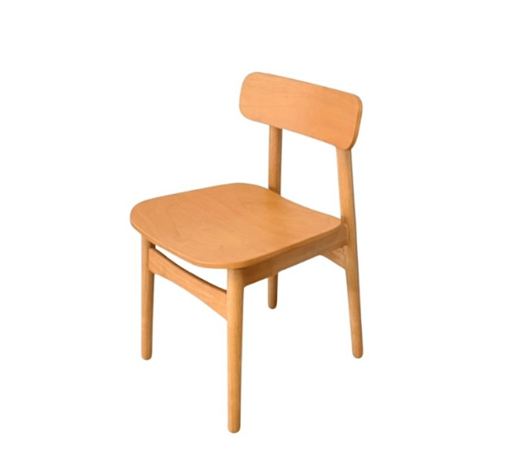 เก้าอี้ทานข้าวไม้ยางพาราแท้ MAAI DESIGN RYUFATE CHAIR สีโอ๊ค_0