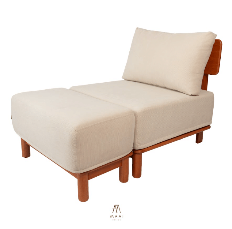 สตูล MAAI DESIGN รุ่น KANAKO STOOL สีครีม