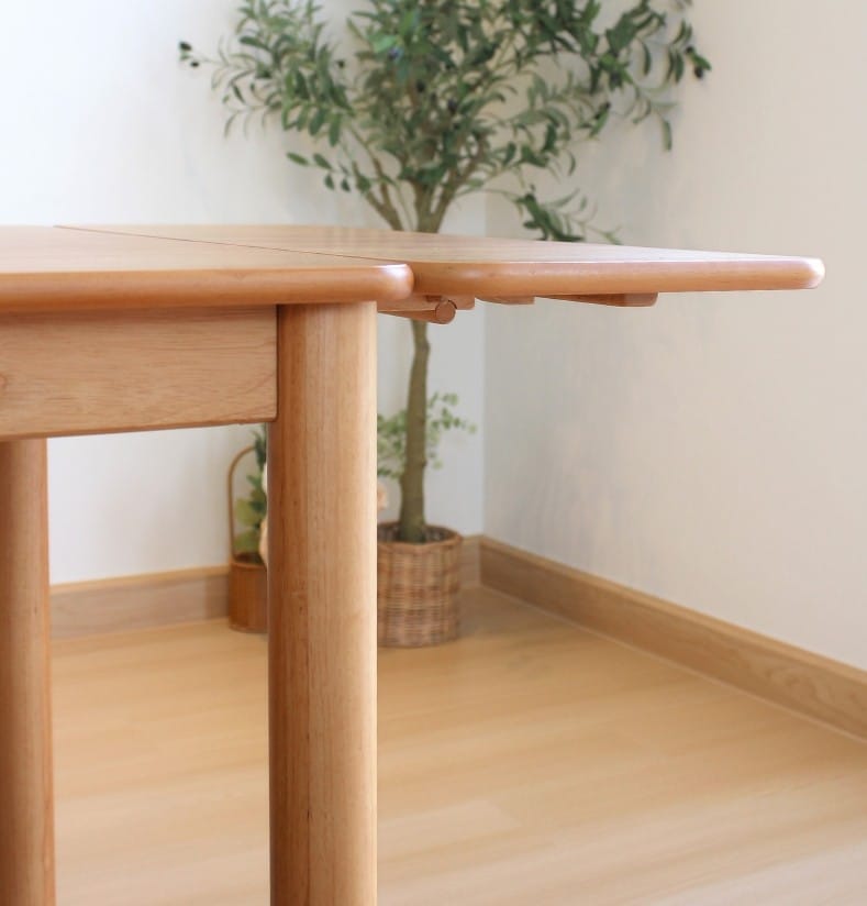 โต๊ะทานข้าวไม้ยางพาราแท้ 4 ที่นั่ง MAAI DESIGN  รุ่น HOZOKU TABLE สีโอ๊ค_2