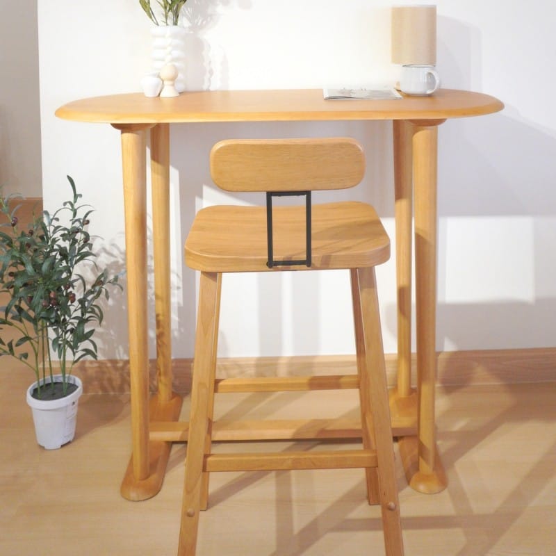 เก้าอี้บาร์ไม้ยางพารา MAAI DESIGN รุ่น REZU BAR STOOL 29'' สีโอ๊ค_2